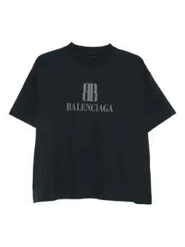 Balenciaga: Футболка с принтом 