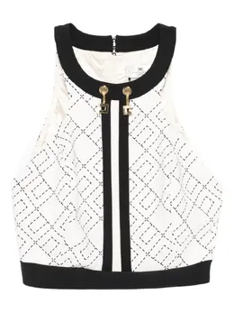 Elisabetta Franchi: Белый топ 