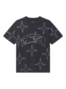 Purple Brand: Футболка со стразами 