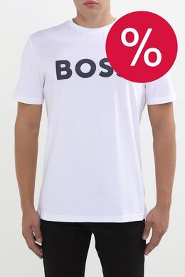 BOSS: Хлопковая футболка 