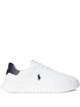Polo Ralph Lauren: Белые кроссовки 