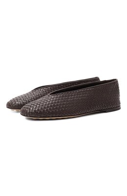 Bottega Veneta: Коричневые балетки 