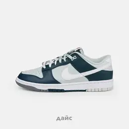 NIKE: Зелёные кроссовки  Dunk Low