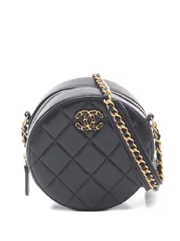 CHANEL Pre-Owned: Чёрная сумка 