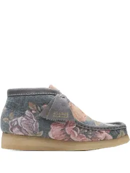 Clarks Originals: Голубые ботинки 