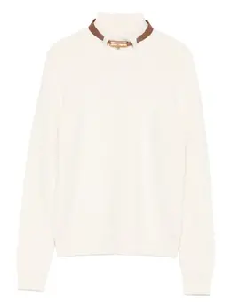 Elisabetta Franchi: Светлый свитер 