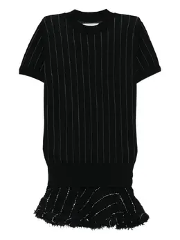 sacai: Твидовое платье 