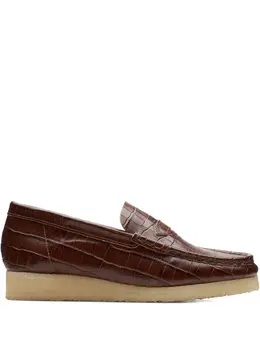 Clarks Originals: Коричневые лоферы 