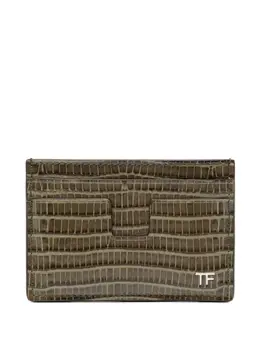 TOM FORD: Картхолдер  Classic цвета хаки