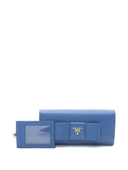 Prada Pre-Owned: Голубой кошелёк 