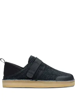 Clarks Originals: Чёрные кроссовки 