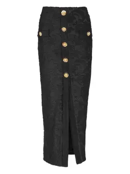 Balmain: Чёрная юбка 