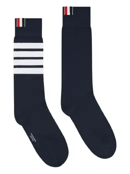 Thom Browne: Синие носки  4-Bar