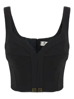 Elisabetta Franchi: Чёрный топ 