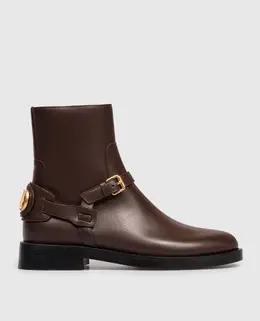 Valentino: Коричневые ботинки 