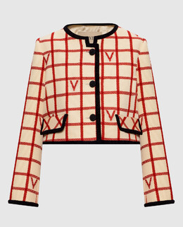 Valentino: Бежевый жакет 