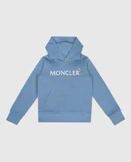 Moncler ENFANT: Голубая толстовка 