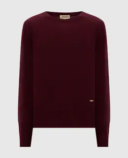 Woolrich: Бордовый свитер 