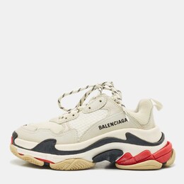 Balenciaga: Многоцветные кроссовки  Triple S