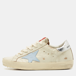Golden Goose: Бежевые кроссовки  Super Star