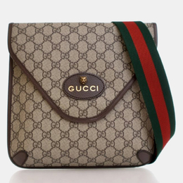 Gucci: Коричневая сумка  GG Supreme