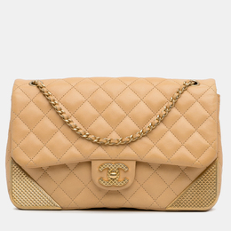 Chanel: Бежевая сумка 