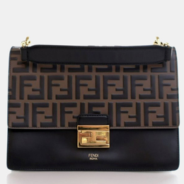 Fendi: Коричневая сумка  Kan U