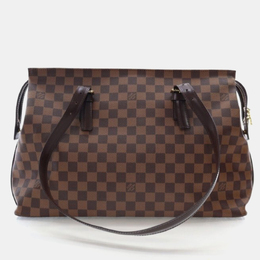 Louis Vuitton: Коричневая сумка-шоппер 