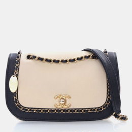 Chanel: Бежевая сумка 