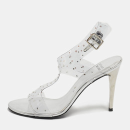 Stuart Weitzman: Серебристые сандалии 