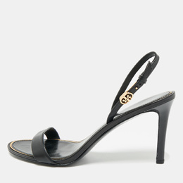 Tory Burch: Чёрные сандалии 