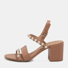Tory Burch: Коричневые сандалии 