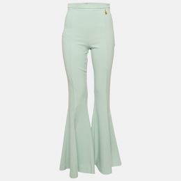 Elisabetta Franchi: Зелёные брюки 