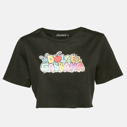 Dolce & Gabbana: Чёрный топ 