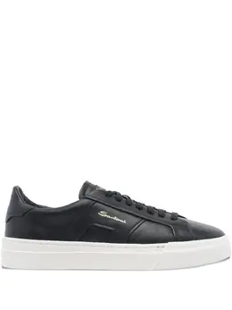 Santoni: Чёрные кроссовки 