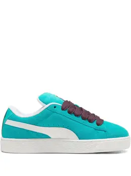 PUMA: Зелёные кроссовки  Suede