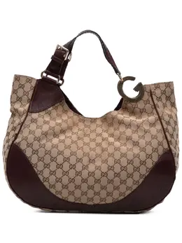 Gucci Pre-Owned: Коричневая сумка-шоппер 