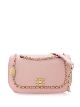 CHANEL Pre-Owned: Розовая сумка через плечо 