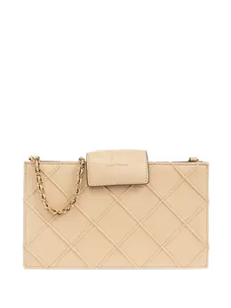 Tory Burch: Светлый клатч  Fleming