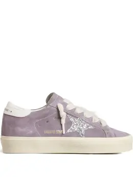Golden Goose: Фиолетовые кроссовки  Hi Star