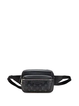 Louis Vuitton Pre-Owned: Чёрная поясная сумка 