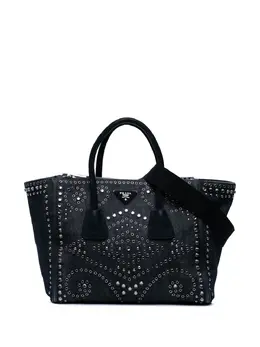 Prada Pre-Owned: Голубая сумка-шоппер 