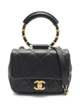 CHANEL Pre-Owned: Чёрная сумка 