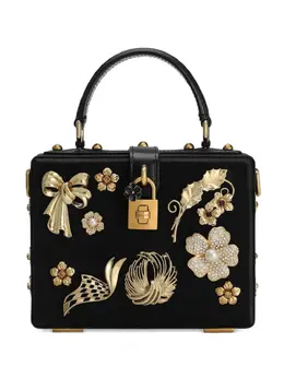 Dolce & Gabbana: Чёрная сумка-шоппер  Dolce Box