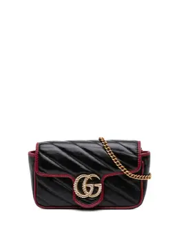 Gucci Pre-Owned: Чёрная сумка через плечо 