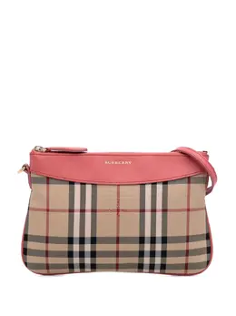 Burberry Pre-Owned: Коричневая сумка через плечо 