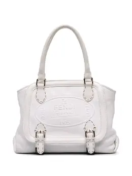 Fendi Pre-Owned: Белая сумка-шоппер 