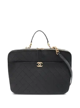 CHANEL Pre-Owned: Чёрный портфель 