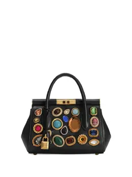 Dolce & Gabbana: Чёрная сумка-шоппер 