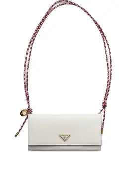 Prada: Белый клатч 
